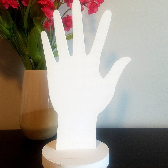 Wooden Hand Jewelry Display or Holder - Picture 1 of 5